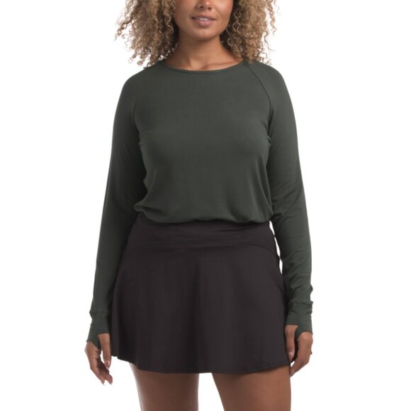 SWING CONTROL Olive Breathable Long Sleeve Top - Picture 1 of 2